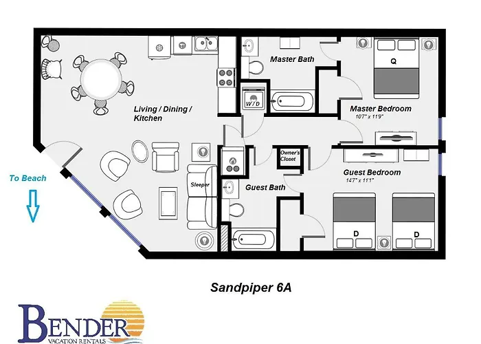 Holiday home Sandpiper 6a *